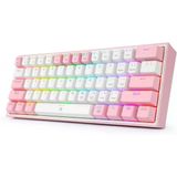 Redragon K617 Pembe Rgb %60 Tkl Red Switch Kablolu Mekanik Oyuncu Klavyesi - Teşhir Vitrin
