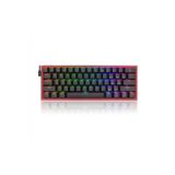 Redragon K617-RGB Fızz Rgb %60 Kablolu Mekanik Klavye, Türkçe, Red Switch, Siyah