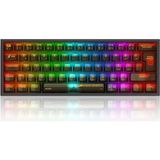 Redragon K617 Rgb Fizz Şeffaf Siyah Kablolu Mekanik 61 Tuşlu Türkçe Oyuncu Klavyesi - Şeffaf - Siyah