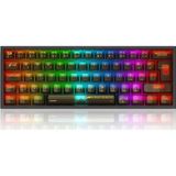 Redragon K617 Rgb Fizz Şeffaf Siyah Kablolu Mekanik 61 Tuşlu Türkçe Oyuncu Klavyesi