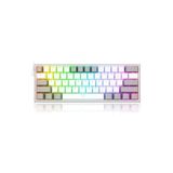 REDRAGON K617-rgb Wg Türkçe Q Fizz %60 Kablolu Mekanik Oyuncu Klavyesi, Red Switch, Beyaz/Gri