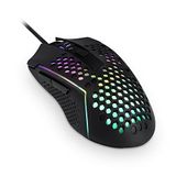 Redragon M987 Hafif 55g Petek Oyun Faresi RGB Arkadan Aydınlatmalı Kablolu 6 Düğmeler Programlanabilir 12400 DPI Windows PC Bilgisayar için