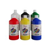 REDROSE COLOR Ana Renkler Akrilik Boya Seti, 6'lı Set 6x1000gr, Dekoratif Hobi Amaçlı Sanatsal Canlı Renkler
