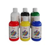 REDROSE COLOR Ana Renkler Akrilik Boya Seti, 6'lı Set 6x250gr Dekoratif Hobi Amaçlı Sanatsal Canlı Renkler