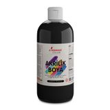 REDROSE COLOR Siyah Akrilik Boya 500 gr Sanatsal, Dekoratif, Hobi Amaçlı, Canlı Renkler