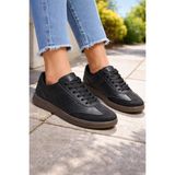 Redtan Unisex | Siyah | Kadın | Erkek Kız Çocuk | Şeritli Günlük Sneaker Spor Ayakkabı