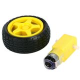 Redüktörlü Motor (6V-250Rpm) + Tekerlek Kiti