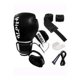 REDZEUS Alpha Boks Eldiveni Boxing Gloves Boks Bandajı Boks Dişliği Atlama Ipi Kick Boks Eldiven Seti