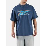 Reebok 100253015 80’s Vector T-Shırt Lacivert Yuvarlak Yaka Regular Fit Baskılı Erkek T-Shirt - M