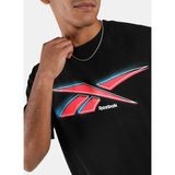 Reebok 100253016 80’s Vector T-Shırt Siyah Yuvarlak Yaka Regular Fit Baskılı Erkek T-Shirt - 2XL