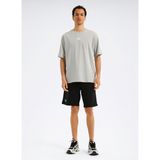 Reebok 100253071 SILICONE BADGE T-SHIRT Gri Yuvarlak Yaka Regular Fit Düz Erkek T-Shirt