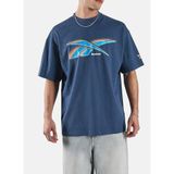 Reebok 80'S Vector T-Shirt Yuvarlak Yaka Regular Fit Baskılı T-Shirt, M, 5003352707, Lacivert, Erkek