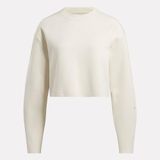 Reebok Activ Coll Dreamblend Mid Kadın Ekru Yuvarlak Yaka Sweatshirt, S, 101695543