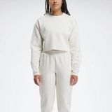 Reebok Activ Coll Dreamblend Mid Kadın Ekru Yuvarlak Yaka Sweatshirt