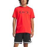 Reebok Basketball T-Shırt Kırmızı Erkek Kısa Kol T-Shirt