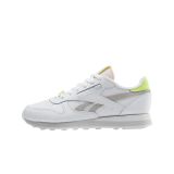Reebok Bayan Classic Leather spor ayakkabı, Ftwwht Pugry2 Aciyel, 37.5 EU