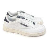 Reebok Club C 85 erkek spor ayakkabısı, Ftwwht Eacobl Tebeşir, 36.5 EU