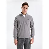 Reebok Cn 10907 Pıer Polar Hz Gri Regular Fit Düz Erkek Zip Ceket - S