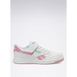 Reebok Court Advance Elastic Lace & Top StrapSneaker üniseks çocuk spor ayakkabısı, White Playfulpink Warpedblue, 33 EU