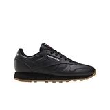 Reebok Genç klasik deri spor ayakkabı, klasik deri, Cblack Cblack Rbkg02, 24 EU