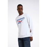Reebok Identıty Bıg Logo Beyaz Erkek Sweatshirt - M