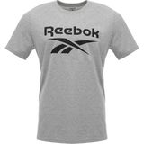 Reebok IDENTITY STACKED Gri Erkek Kısa Kol T-Shirt