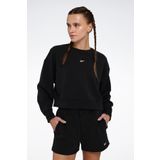 Reebok Kadın Siyah Sweatshirt XS Beden RONE C NECK Modeli