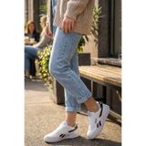 Reebok Kadın Spor Ayakkabı - Retro Tasarım Günlük Sneaker - Siyah Detaylı Şık Ayakkabı-V1
