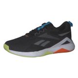 Reebok Nanoflex Tr 2.0 erkek spor ayakkabısı, Core Black Pure Grey 6 Smash Orange, 42 EU