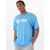 Reebok NEW ID OVRS GFX TEE Mavi Erkek Kısa Kol T-Shirt