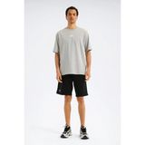 Reebok Sılıcone Badge T-Shırt Gri Erkek Kısa Kol T-Shirt - 2XL