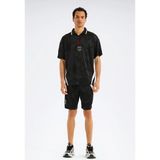 Reebok Street Sport Ftbl Jersey Siyah Erkek Kısa Kol T-Shirt - Siyah - Beyaz