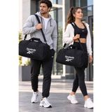 Reebok Unisex Fitness Spor Çantası Siyah Ayrı Ayakkabı Gözlü Omuz Askılı 55X25X25CM