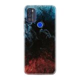 Reeder P13 Blue Max Pro 256gb ile Uyumlu Kılıf Desenli Silikon Güzel ile Uyumlu Kılıf Red Blue Black Abstact 1386