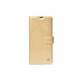 Reeder P13 Blue Max Pro Lite 2022 Uyumlu Kılıf Kar Deluxe Kapaklı Cüzdanlı Deri Kılıf - Gold