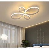 Reel Avize 45 cm Nehir Model Led Avize Beyaz Kasa 3 Renk Kumandalı