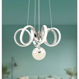 Reel Avize •olivya Tek Top - LED Avize - 3 Renk Kumandalı - Krom Kasa