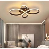 Reel Avize Reel Elektrik Avize 45 cm Nehir Model LED Avize Siyah Kasa 3 Renk Kumandalı