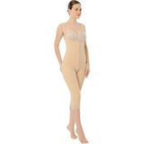 Ref 217AGRAFLI Göğüs Altı - Diz Altı / Sırtı Kapalı Liposuction Korse - Ten - 2XL