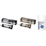 Refectocil Kaş ve Kirpik Boyası No:3 Kahve + No:1 Siyah+Oxidant 3%10 Volum Liquid 100 ml