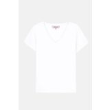 Reflect Studio Basic V Yaka Modal Kadın T-shirt - Beyaz