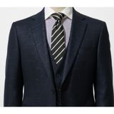Reflect Your Style Erkek Kravat, Su ve Leke Tutmaz, Siyah Gri Çizgili, Polyester Dokuma Kumaş, Klasik Stil