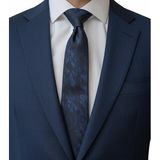 Reflect Your Style Lüks Su ve Leke Tutmaz Kravat, Çok Renkli Lacivert, Dokulu Desenli, Polyester Dokuma Kumaş