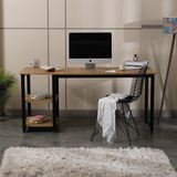 Reflekta Çalışma Masası Kitaplıklı Raflı Büyük Boy 60X160 - 60*160 - Atlantik Çam
