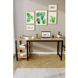 Reflekta Çalışma Masası Kitaplıklı Raflı Büyük Boy 60X160