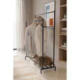 reflekta Çiftli Metal Elbise Askılığı İkili Askılık Siyah/Beyaz Metal Portmanto