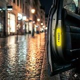 Reflektif Araç Kapı Uyarı Stickerı 2'Li Set – Gece Görünür Güvenlik Bandı | Yapışkanlı, Suya Dayanıklı, “Open” Yazılı | Kapı A�