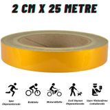 Reflektif Fosforlu Şerit Bant 2 Cm X 25 Metre İkaz Bandı Sarı GLZ03902732