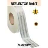 Reflektör Bant Beyaz Reflektif Bant Ikaz Band 50MMX5MT 1 Adet