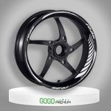 Reflektör Beyaz Racing Yamaha R25 Uyumlu 1 Set Jant Şeridi